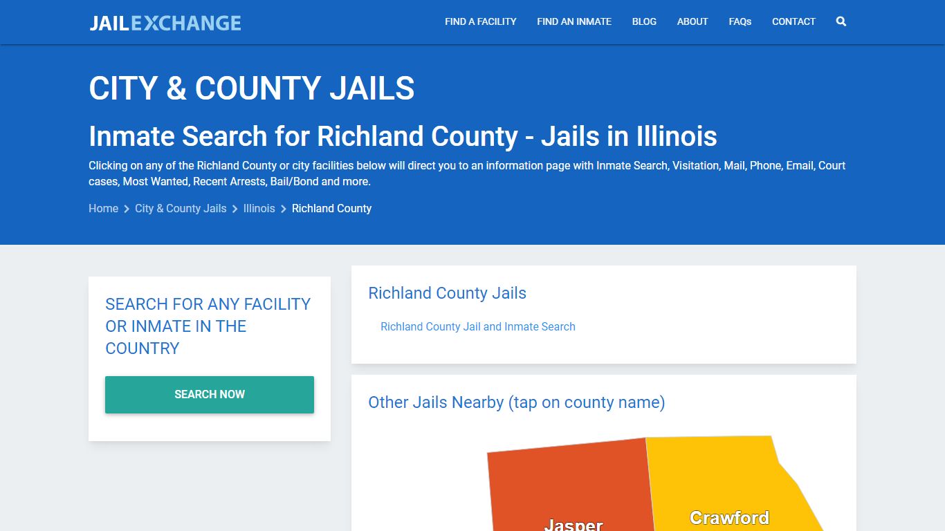 Inmate Search for Richland County | Jails in Illinois - Jail Exchange