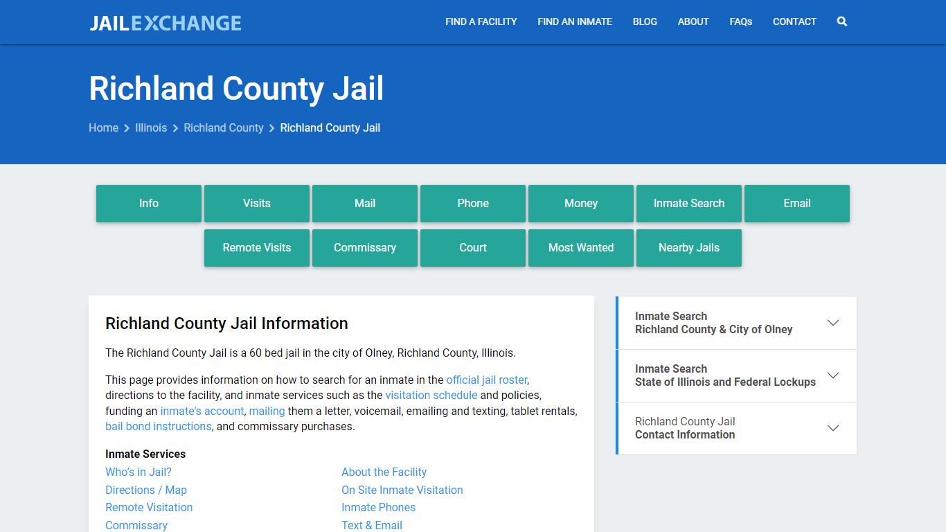 Richland County Jail, IL - Jail Exchange